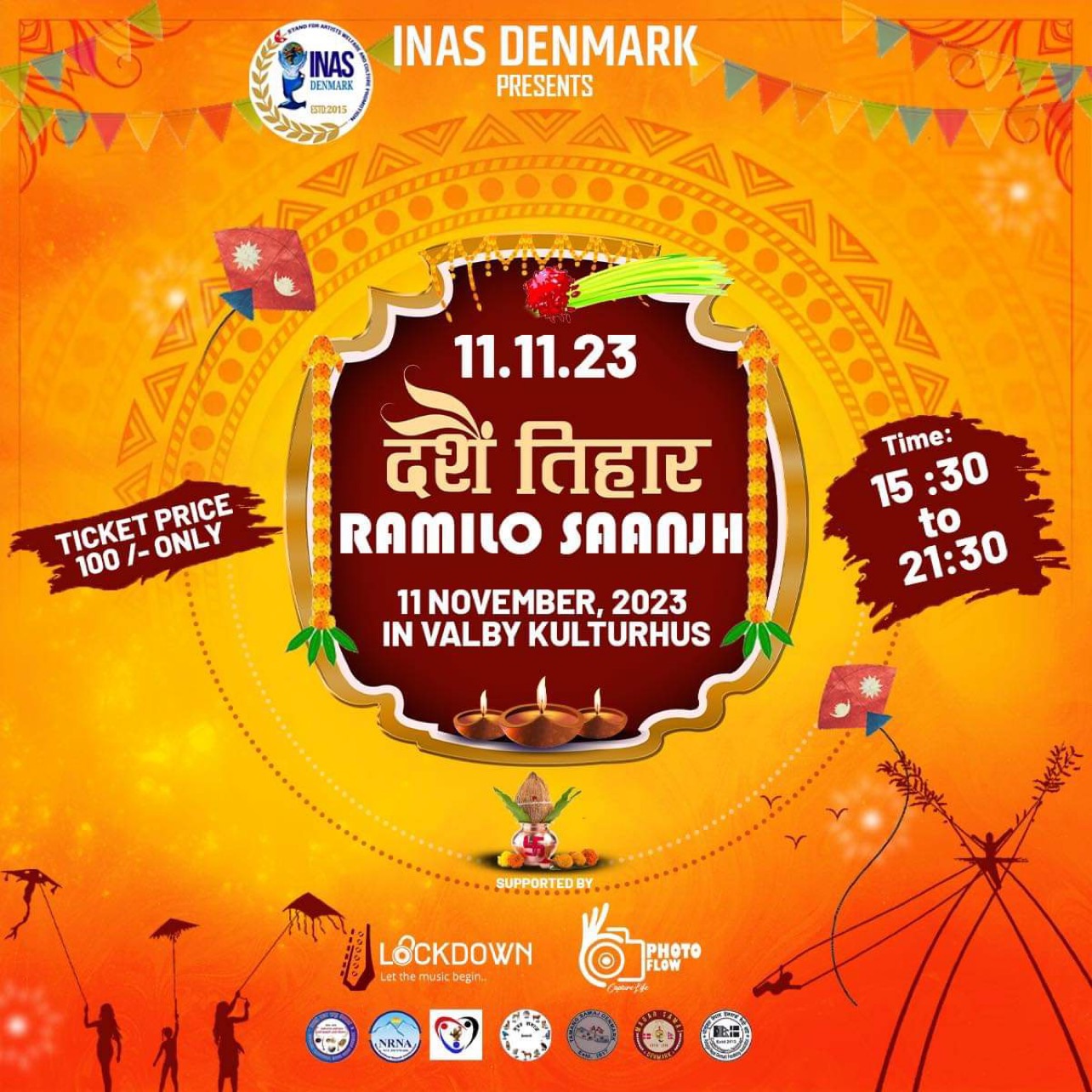 INAS Dashain Tihar Ramilo Saanjh | NRNA Denmark dashai tihar