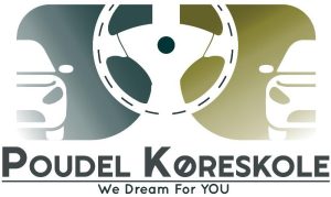 Poudel driving school logo
